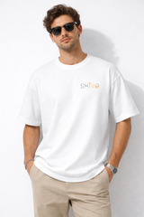 "Divine Sketch" Shiva Elements Oversized Tee