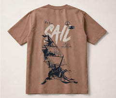The Voyager // "Sail" Sketch Oversized Tee