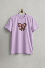 Lavender Leopard Bow T-Shirt -- RUVON