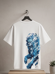 Cerulean Roar Oversized Tee -RUVON