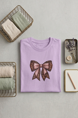 Lavender Leopard Bow T-Shirt -- RUVON